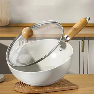 Poêle blanche céramique antiadhésive